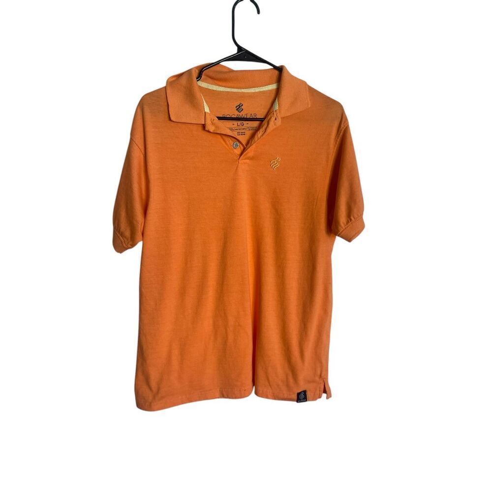 Rocawear Mens Join The Hustle Polo Shirt Orange Size Large